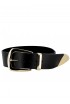 B-LOW THE BELT BW296 000LE WOMEN'S BLACK/GOLD BELT