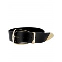 B-LOW THE BELT BW296 000LE WOMEN'S BLACK/GOLD BELT