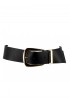 B-LOW THE BELT BW296 000LE WOMEN'S BLACK/GOLD BELT