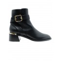 JIMMY CHOO J000154004 BLACK LEATHER CLARICE ANKLE BOOTS
