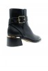 JIMMY CHOO J000154004 BLACK LEATHER CLARICE ANKLE BOOTS