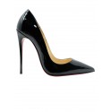 CHRISTIAN LOUBOUTIN 3130694 BK01 BLACK PATENT SO KATE 120 PUMPS