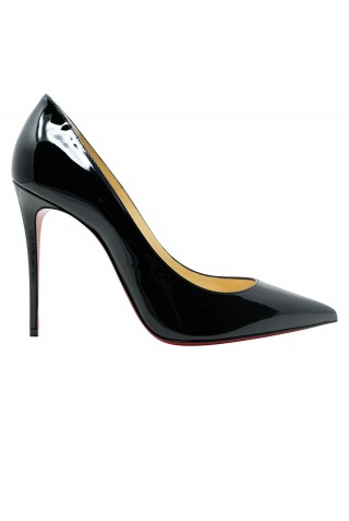 CHRISTIAN LOUBOUTIN 3191411 BK01 BLACK PATENT KATE 100 PUMPS