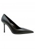 SERGIO LEVANTESI MUSAKNER BLACK LEATHER PUMPS