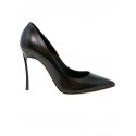 CASADEI 1F161D100HHMINO9000 BLACK LEATHER MINORCA PUMPS