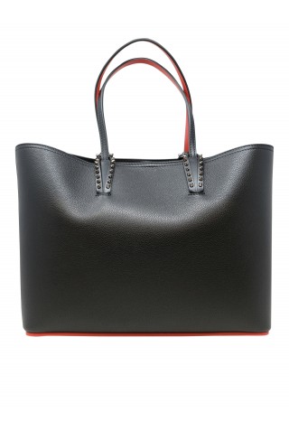 CHRISTIAN LOUBOUTIN 3205218 CM53 BLACK LEATHER CABATA CALF EMPIRE BAG