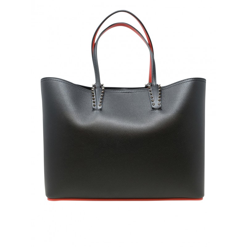 CHRISTIAN LOUBOUTIN 3205218 CM53 BLACK LEATHER CABATA CALF EMPIRE BAG