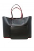 CHRISTIAN LOUBOUTIN 3205218 CM53 BLACK LEATHER CABATA CALF EMPIRE BAG