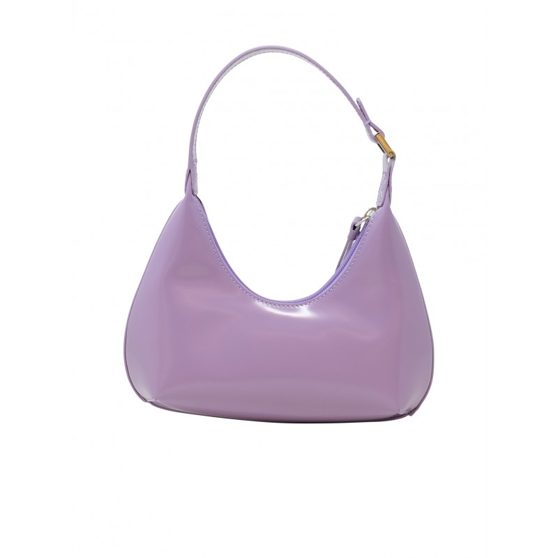 BY FAR BABY AMBER PURPLE HAZE PATENT LEATHER HANDBAG