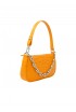 BY FAR MINI RACHEL ORANGE CROCO LEATHER HANDBAG