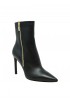 ROBERTO DEL CARLO 11432 BLACK LEATHER MERLOT BOOTS