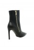 ROBERTO DEL CARLO 11432 BLACK LEATHER MERLOT BOOTS