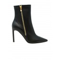 ROBERTO DEL CARLO 11432 BLACK LEATHER MERLOT BOOTS