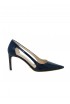 ROBERTO DEL CARLO 11507 BLUE DENIM PATENT LEATHER VETRO PUMPS