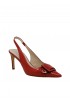 ROBERTO DEL CARLO 11508 RED PATENT LEATHER VETRO PUMPS