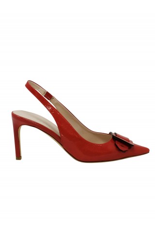 ROBERTO DEL CARLO 11508 RED PATENT LEATHER VETRO PUMPS