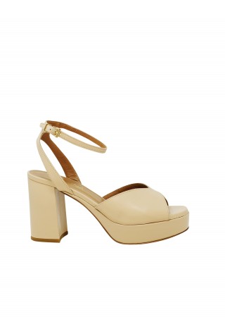REGINA 1536 0011 NUDE LEATHER CLAUDIE PUMPS