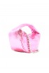 BY FAR BABY CUSH PINK METALLIC LEATHER HANDBAG