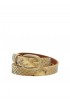 GOLDEN GOOSE GWA00135.A000540.15353 SAND/BLACK LEATHER HOUSTON THIN BELT