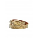 GOLDEN GOOSE GWA00135.A000540.15353 SAND/BLACK LEATHER HOUSTON THIN BELT