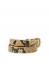 GOLDEN GOOSE GWA00135.A000540.15353 SAND/BLACK LEATHER HOUSTON THIN BELT