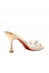 CHRISTIAN LOUBOUTIN 3230288 F642 PEACH NAPPA PVC DEGRAQUEEN 85 SANDALS