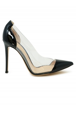 GIANVITO ROSSI G20140.15RIC.VPXNETR BLACK PATENT LEATHER PUMPS