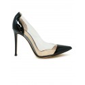 GIANVITO ROSSI G20140.15RIC.VPXNETR BLACK PATENT LEATHER PUMPS