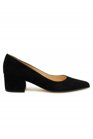 GIANVITO ROSSI G22171.45RIC.CAMNERO BLACK SUEDE PUMPS
