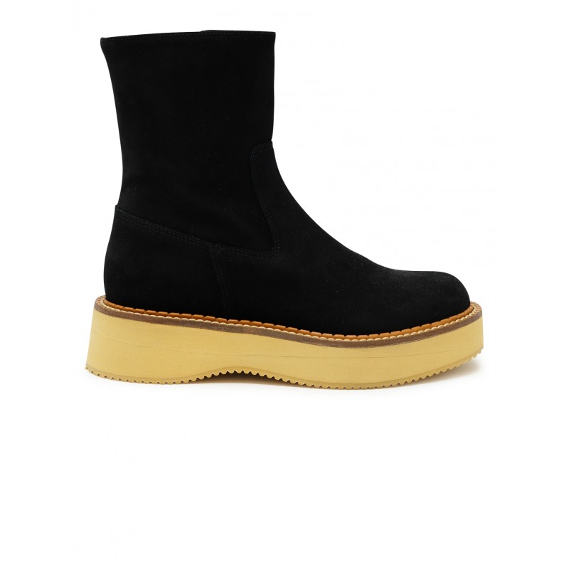 PALOMA BARCELO 67301 BLACK SUEDE SIMONE CROSTA BOOTS
