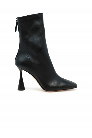 AQUAZZURA AREHIGB0-NAP-000 BLACK LEATHER AMORE BOOTIE 95