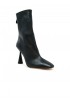 AQUAZZURA AREHIGB0-NAP-000 BLACK LEATHER AMORE BOOTIE 95