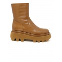 PALOMA BARCELO 512301 BROWN LEATHER OSIAN IRIS BOOTS