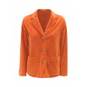 19.61 MILANO EB029FT4732 290 ORANGE VELVET ANITA BLAZER