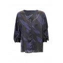 ANTONELLI K1247 898 288C BLUE SILK DAMIEN SHIRT