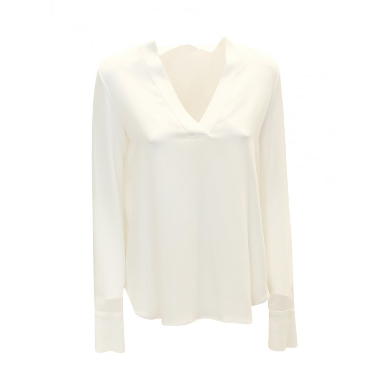 ANTONELLI H1823K 001 WHITE SILK AVERSA T-SHIRTS