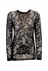 PAROSH D100003 013 NASTRINO BLACK COTTON T-SHIRT