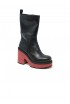 PALOMA BARCELO 112302 BLACK LEATHER BROOK BOOTS