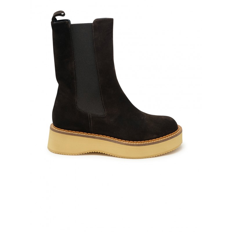 PALOMA BARCELO 672303 BROWN SUEDE KLARK CROSTA BOOTS