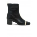 CAREL PARIS AUDREY 331590 BLACK AND WHITE LEATHER BOOT