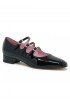 CAREL PARIS ARIANA 2812 BLACK PATENT LEATHER BALLET SHOES