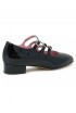 CAREL PARIS ARIANA 2812 BLACK PATENT LEATHER BALLET SHOES