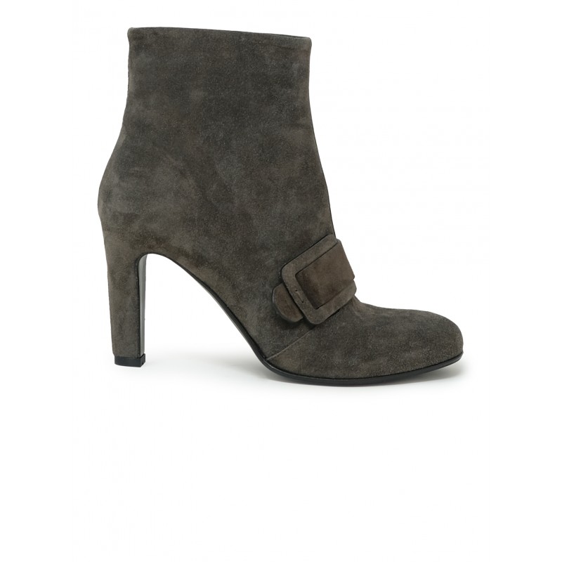 ROBERTO DEL CARLO 11626 GREY SUEDE DAFNE ANKLE BOOTS
