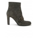 ROBERTO DEL CARLO 11626 GREY SUEDE DAFNE ANKLE BOOTS
