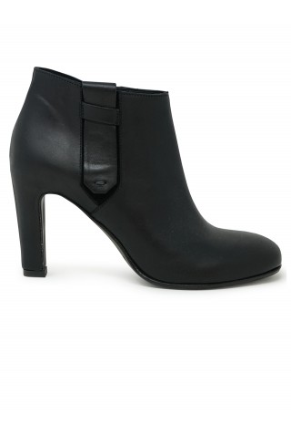 ROBERTO DEL CARLO 11625 BLACK LEATHER PALMER ANKLE BOOTS