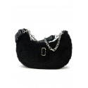 MARC JACOBS 2F3HSH054H02 001 BLACK SYNTHETIC FUR THE CURVE BAG
