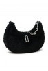 MARC JACOBS 2F3HSH054H02 001 BLACK SYNTHETIC FUR THE CURVE BAG