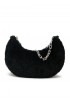 MARC JACOBS 2F3HSH054H02 001 BLACK SYNTHETIC FUR THE CURVE BAG