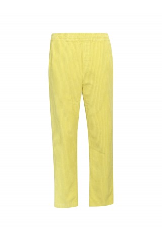 NOU-NOUMENO CONCEPT N-P75-11000 VELVET LEMON PANTS