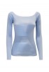 PAROSH D540713 078 POWDER BLUE COTTON CIPRIA24 SWEATER